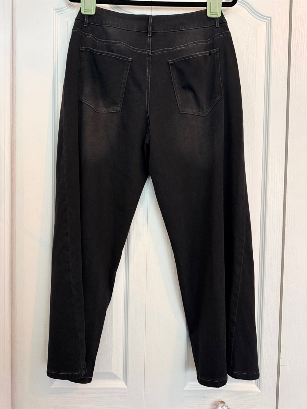 HALARA Women's Black Flare Jeans - Wide Leg - Medium Petite - Picture 4 of 5